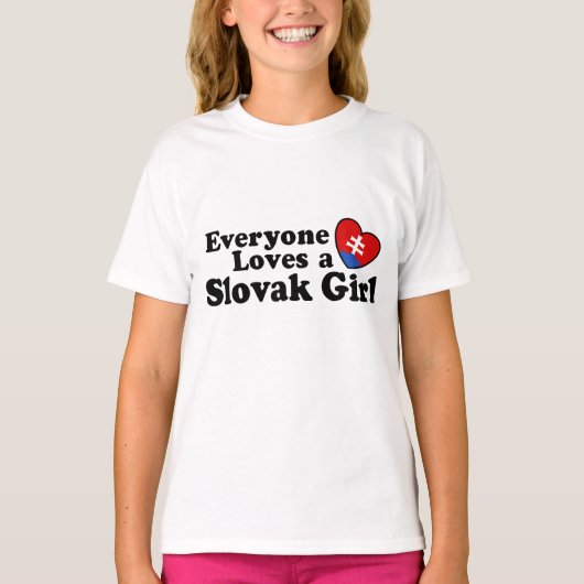 Slowaaks meisje t-shirt (Voorkant)