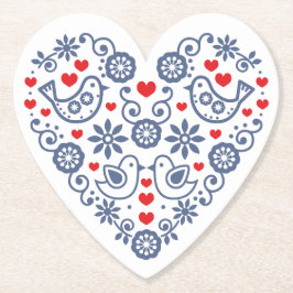 Slowaaks volksbeeld kartonnen onderzetters