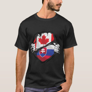 Slowaakse Canadese handpalen met rimpels T-shirt