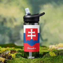 Slowaakse fles, patriottische Slowaakse vlag Waterfles
