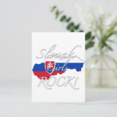 Slowaakse Girls Rock! Briefkaart (Staand voorkant)
