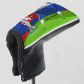 Slowaakse golfer golfheadcover (3/4 voorkant)
