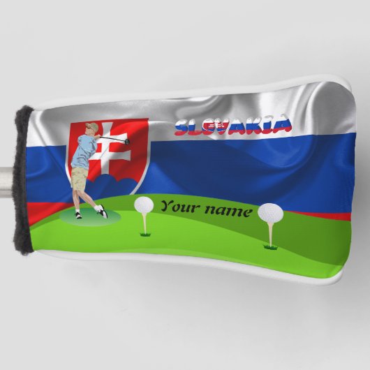 Slowaakse golfer golfheadcover (Voorkant)