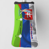 Slowaakse golfer golfheadcover (Draai 90)
