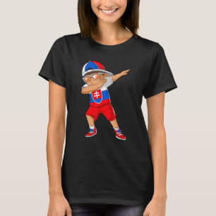 Slowaakse Jongen Dabbing Dans Slowakije Roots Erfg T-shirt