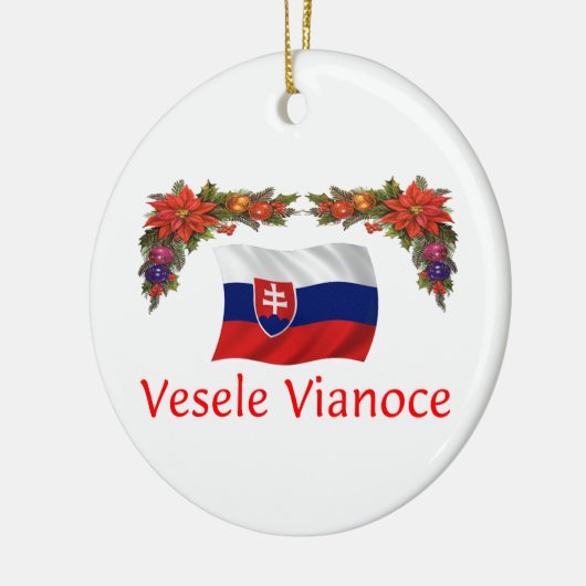 Slowaakse Kerstmis Keramisch Ornament (Links)