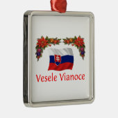 Slowaakse Kerstmis Metalen Ornament (Rechts)