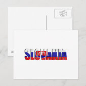 Slowaakse Logo Embleem voor Slowakije over de hele Briefkaart (Voorkant / Achterkant)