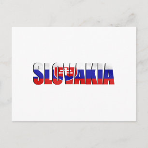 Slowaakse Logo Embleem voor Slowakije over de hele Briefkaart