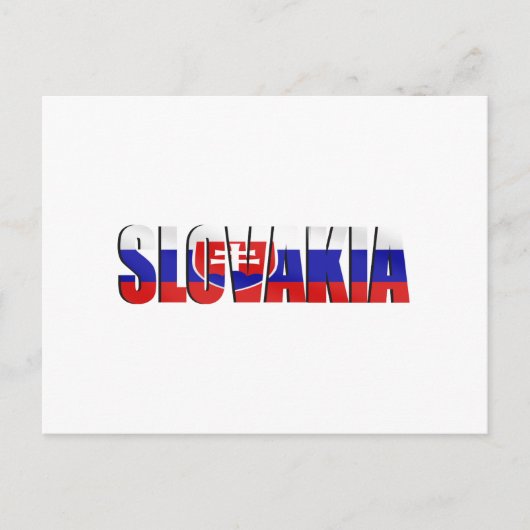 Slowaakse Logo Embleem voor Slowakije over de hele Briefkaart (Voorkant)