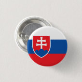 Slowaakse nationale vlag ronde button 3,2 cm (Voorkant /achterkant)