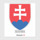 Slowaakse nationale wapenschild sticker (Vel)