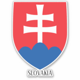 Slowaakse nationale wapenschild sticker