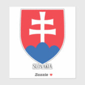 Slowaakse nationale wapenschild sticker (Vel)