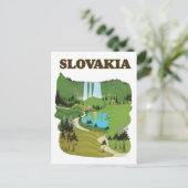 Slowaakse reisposter. briefkaart (Staand voorkant)