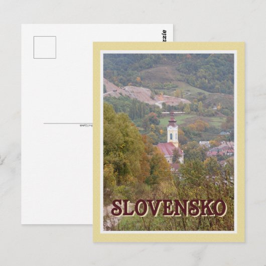 Slowaakse scène briefkaart (Voorkant / Achterkant)