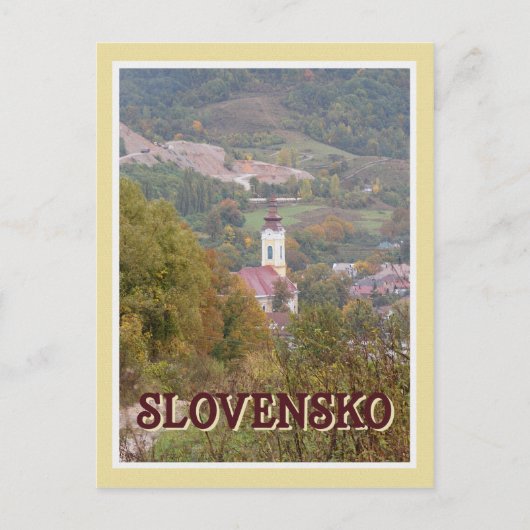 Slowaakse scène briefkaart (Voorkant)