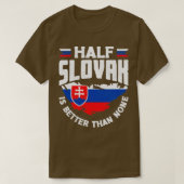 Slowaakse Slowaakse Slowaakse vlag4 T-shirt (Design voorkant)
