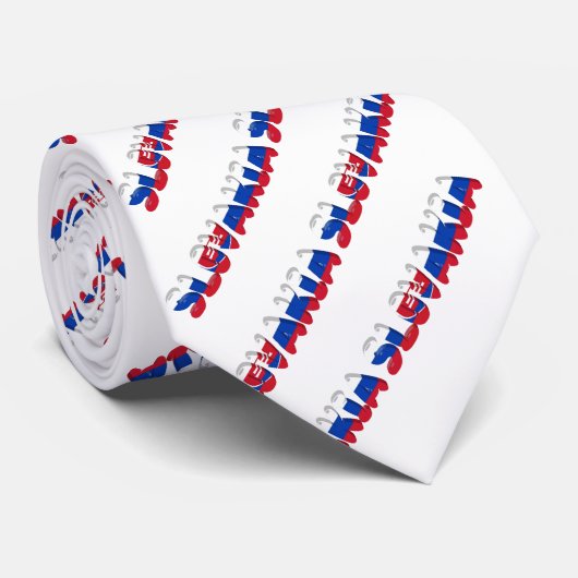 Slowaakse tekstvlag stropdas (Opgerold)