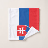 Slowaakse vlag bad handdoek (Wasdoekje)