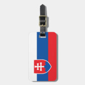 Slowaakse vlag bagagelabel (Voorkant verticaal)