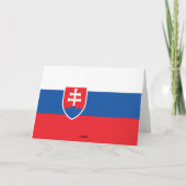 Slowaakse vlag bedankkaart (Achterkant)