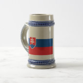Slowaakse vlag bierpul (Voorkant links)