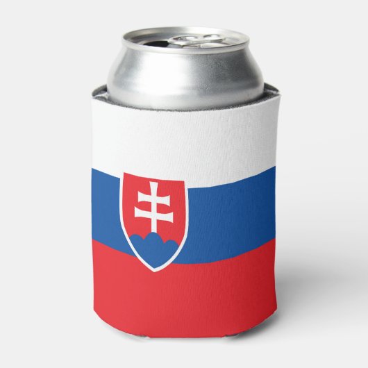 Slowaakse vlag blikjeskoeler (Blikje Voorkant)