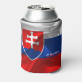 Slowaakse vlag blikjeskoeler (Blikje Achterkant)