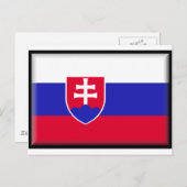 Slowaakse vlag briefkaart (Voorkant / Achterkant)