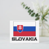 Slowaakse vlag briefkaart (Staand voorkant)