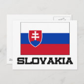 Slowaakse vlag briefkaart (Voorkant / Achterkant)