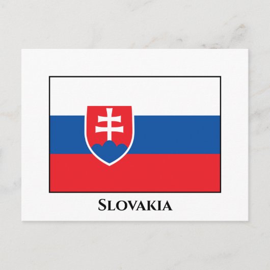 Slowaakse vlag briefkaart (Voorkant)