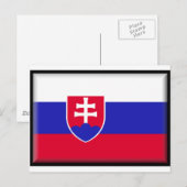 Slowaakse vlag briefkaart (Voorkant / Achterkant)