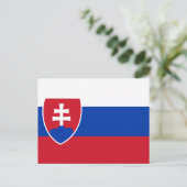Slowaakse vlag briefkaart (Staand voorkant)