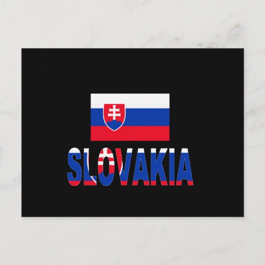 Slowaakse vlag briefkaart (Voorkant)