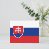 Slowaakse vlag briefkaart (Staand voorkant)