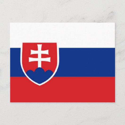 Slowaakse vlag briefkaart (Voorkant)