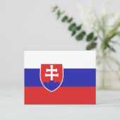 Slowaakse vlag briefkaart (Staand voorkant)
