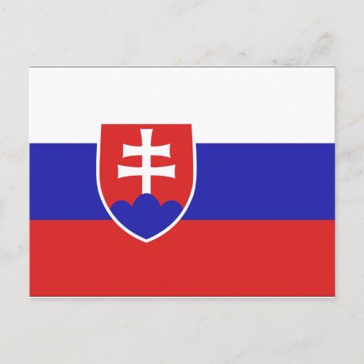 Slowaakse vlag briefkaart (Voorkant)