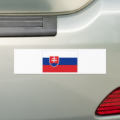 Slowaakse vlag bumpersticker (Op auto)