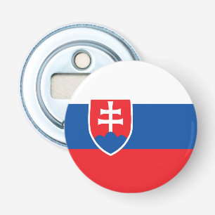 Slowaakse vlag button flesopener