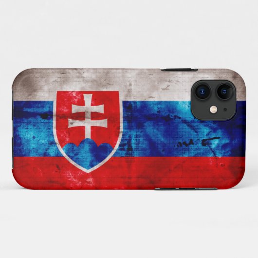 Slowaakse vlag Case-Mate iPhone case (Achterkant (horizontaal))