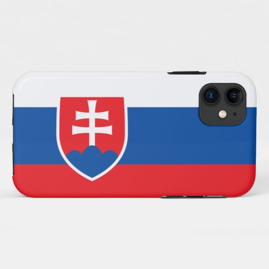 Slowaakse vlag Case-Mate iPhone case (Achterkant (horizontaal))
