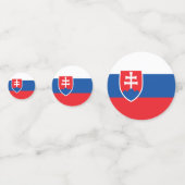 Slowaakse vlag confetti (Achterkanten)
