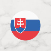 Slowaakse vlag confetti (Kleine voorkant)