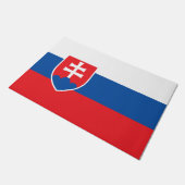 Slowaakse vlag deurmat (Schuin)