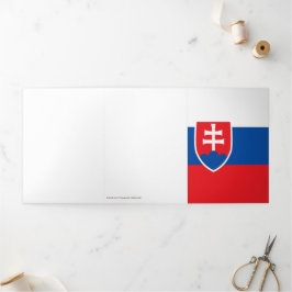 Slowaakse vlag drieluik kaart