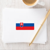 Slowaakse vlag etiket (Insitu)