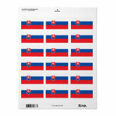 Slowaakse vlag etiket (Full Sheet)